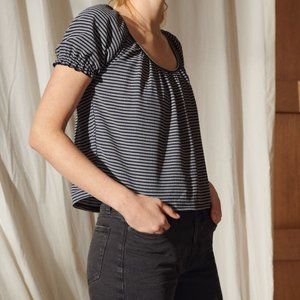 NEW Madewell Texture & Thread Peasant Top